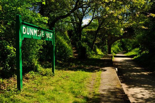 Platform at Dunmere Halt