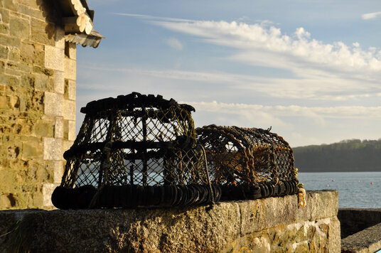Crab pots at Durgan