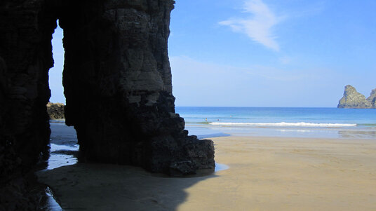 Elephant rock on Bossiney Haven