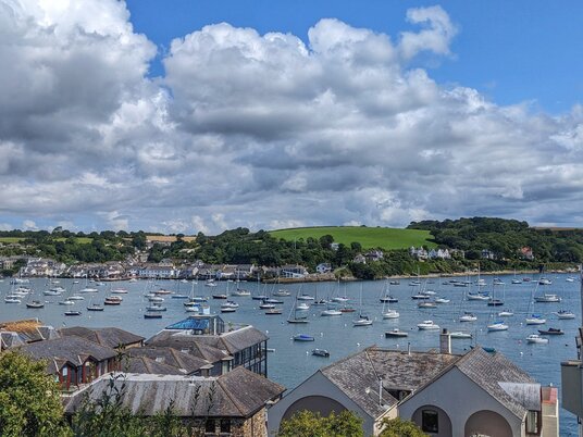 View across Falmouth harbour