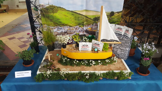 Flower festival in the church