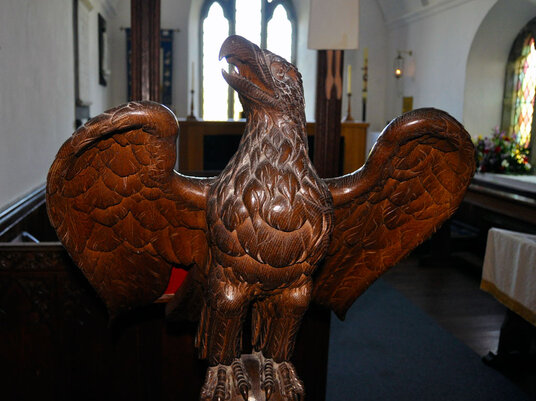Carving in Forrabury church