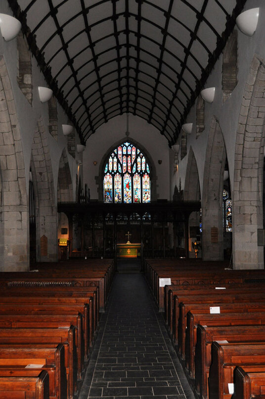 Inside the church