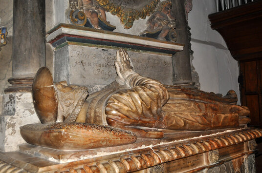 Tomb in the church