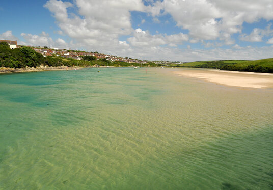 The Gannel at high tide