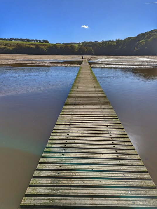 Walkway across The Gannel