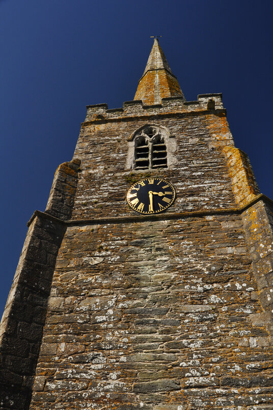 Spire on Gerrans Church