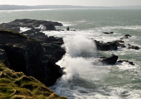 Rocks around Godrevy Point