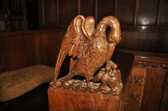 Carving in the church