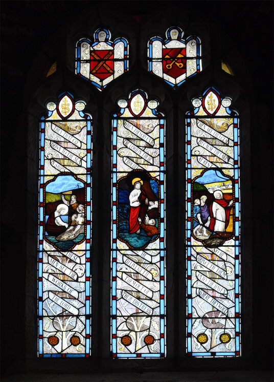 Stained Glass in Gorran Haven's chapel