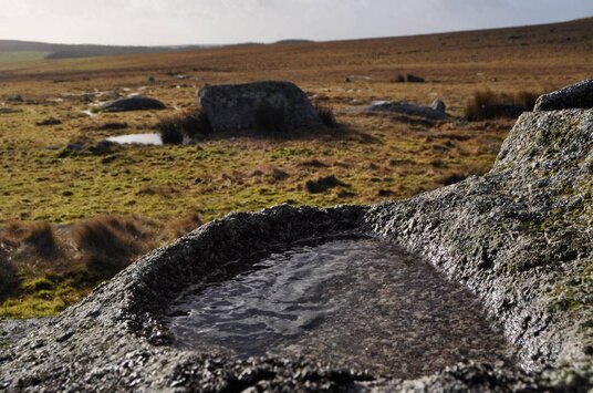 Weathered granite on the slopes of Roughtor