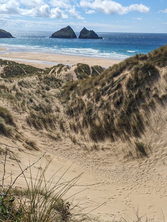 Gull Rock at Holywell Bay