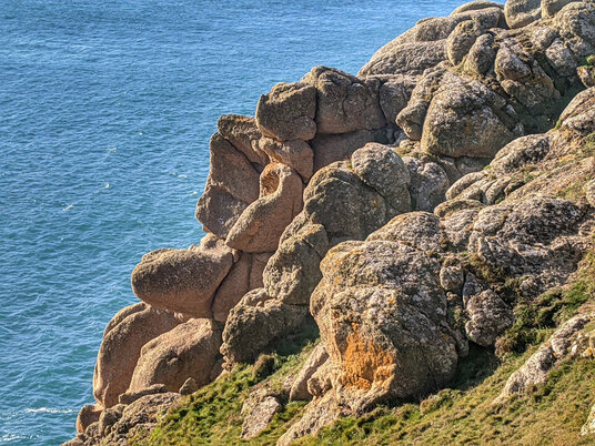 Weathered rocks at Gwennap Head