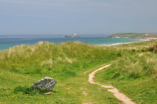 Path through Gwithian Towans