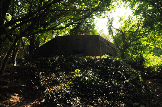 WW2 bunker beside the footpath