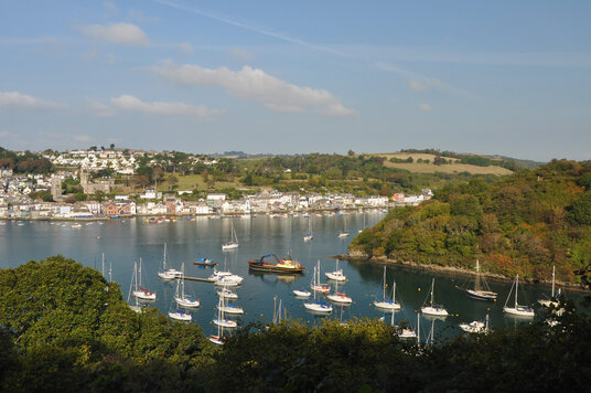 View from the path to Polruan