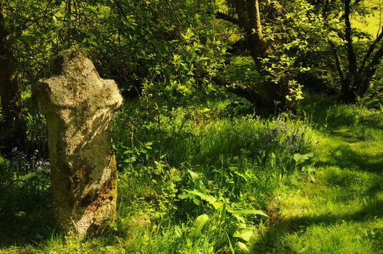 Cross near Tregrylls