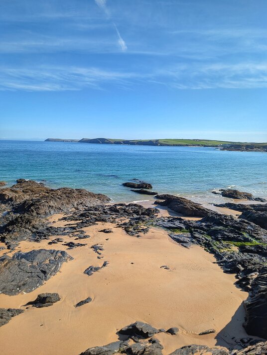 Reefs at the edge of Harlyn Bay
