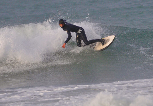 Surfer at Harlyn