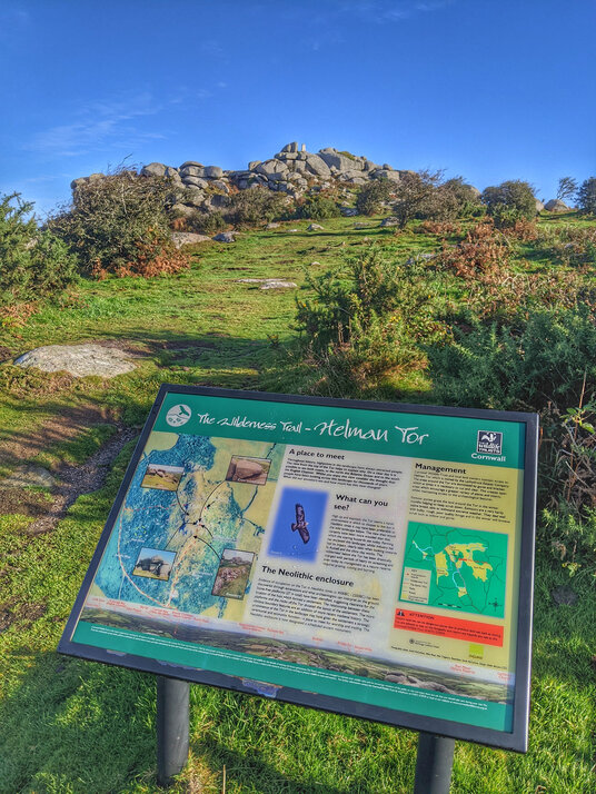 Helman Tor information board