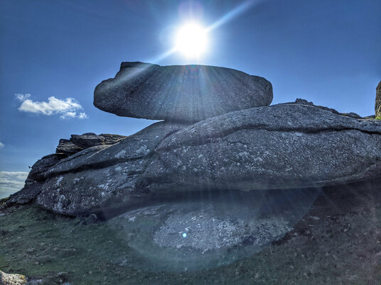 Sunbeams on Helman Tor