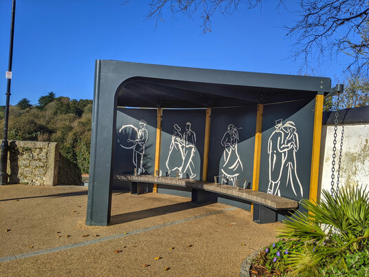 Flora Day painted shelter