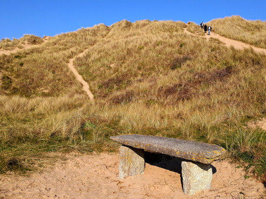 Dunes at Holywell Bay