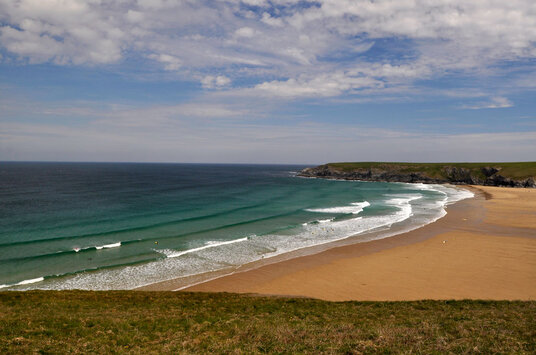 Holywell Bay from Penhale Point