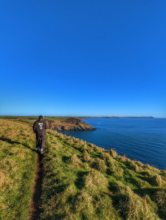 Coast path to Kiberick Cove