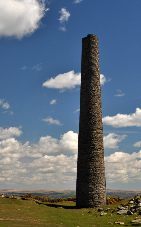 Chimney of South Kit Hill Mine