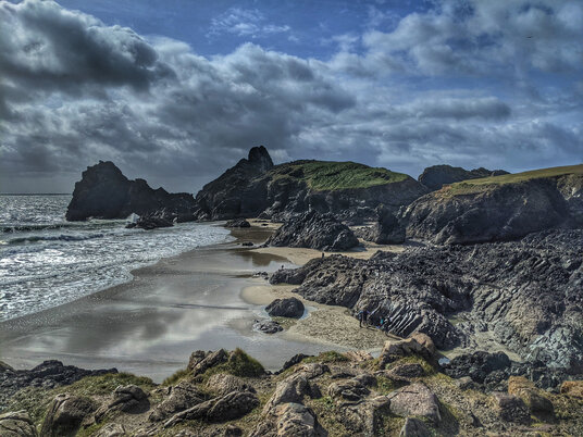 View across Kynance Cove
