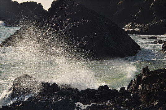 Spray at Kynance Cove