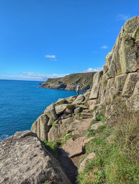 Coast path to Lamorna Cove