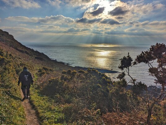 The coast path near Lansallos