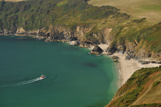Lantic Bay from Pencarrow Head