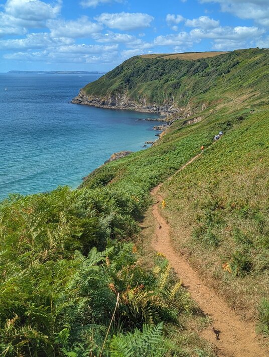 Coast path to Lantic Bay