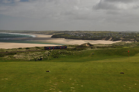 View across the golf course at Lelant