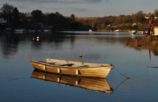 Approaching Lerryn Quay