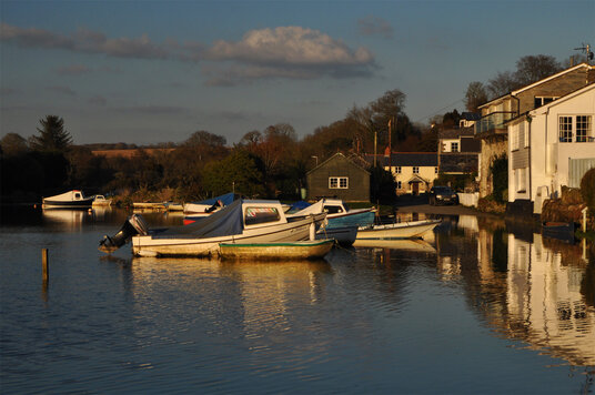 Road flooded at Equinox tide