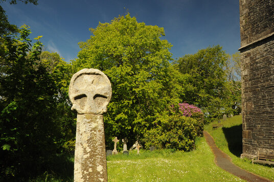 Cross in Lesnewth churchyard