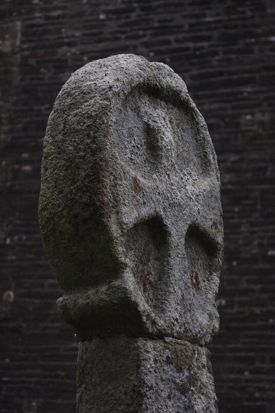 Wayside cross next to Lesnewth Church