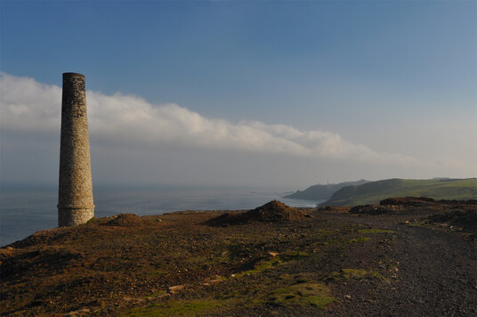 Chimney stack of the Levant calciner