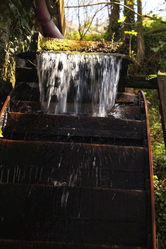 Mill wheel at Melinsey Mill