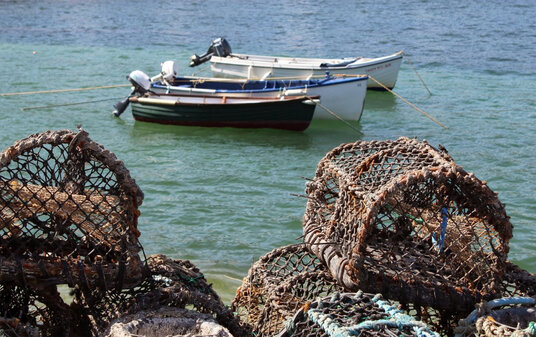 Lobster pots at Portscatho