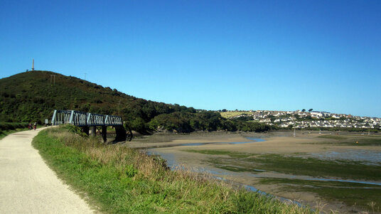 Old railway bridge on Camel Train near Little Petherick