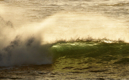 Wave breaking off The Lizard