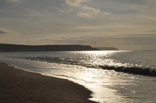 The Loe Bar towards Fishing Cove