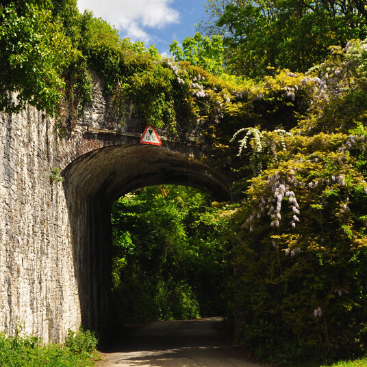 Bridge carrying the mineral railway incline
