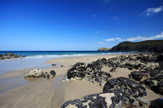 Lundy Bay at low tide