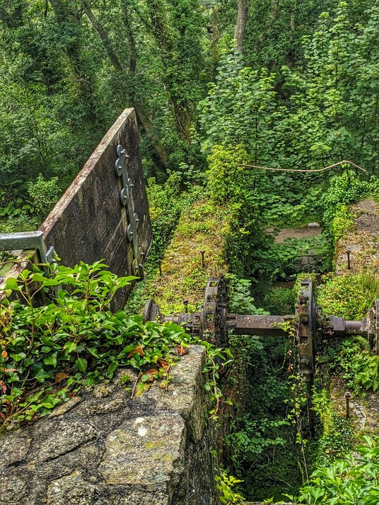 Remains of the waterwheel